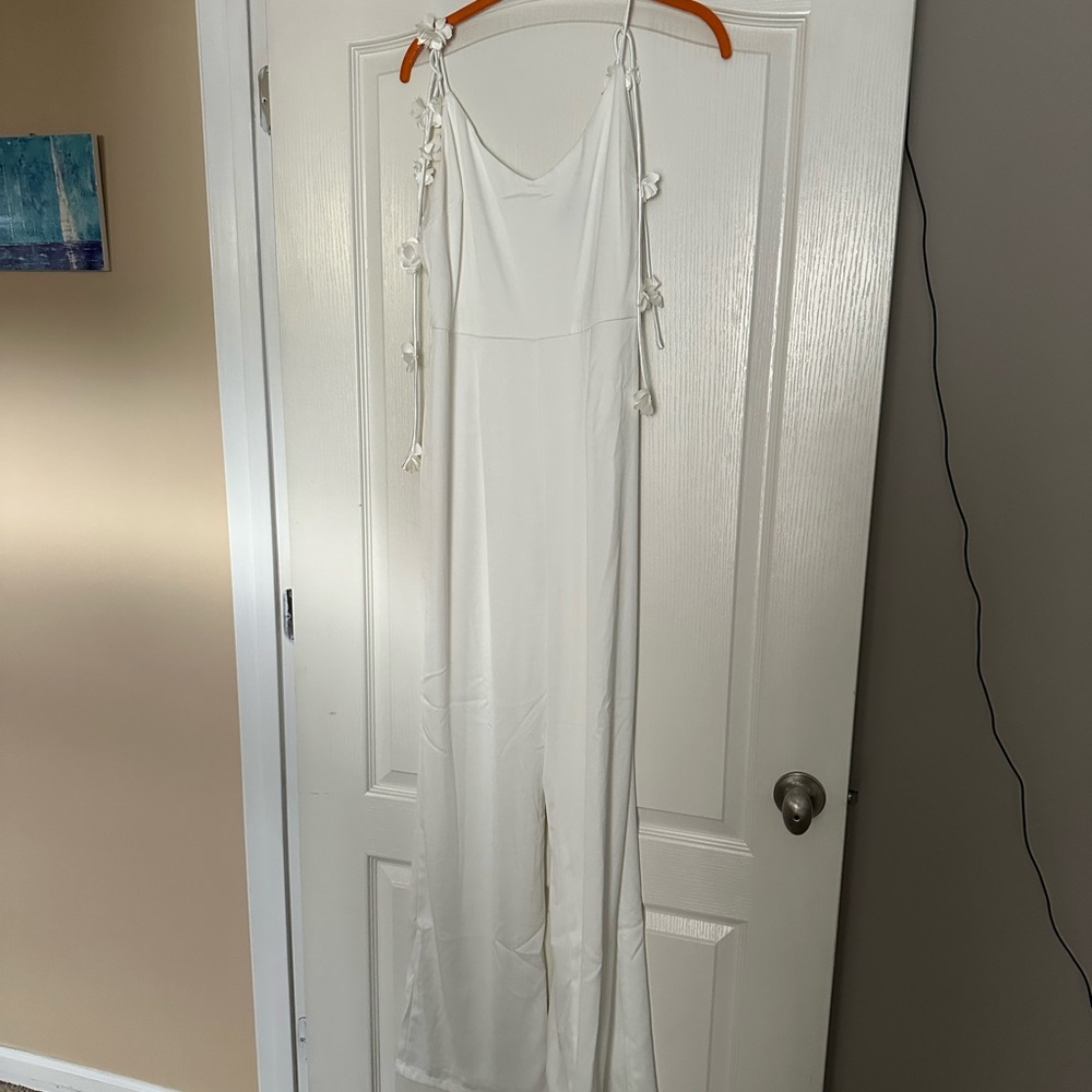Lulu's White Jumpsuit